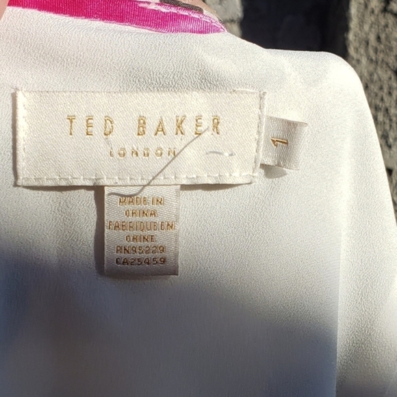 TED‎ BAKERStelaar Wilderness-print Short-sleeve Midi Dress In Cream - Picture 6 of 8